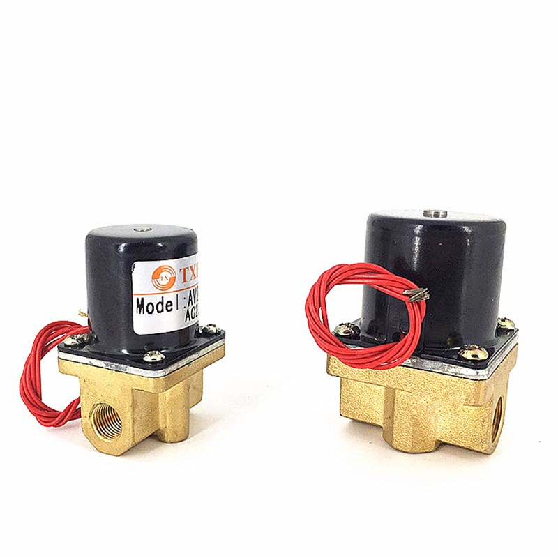 焊机电磁阀AV21-01 AV21-02 直动式两位两通微型气阀AC220V DC24V