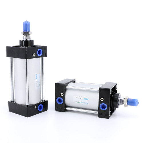 sc125气缸100气动配件50大推力200大型250标准汽缸可调行程全套