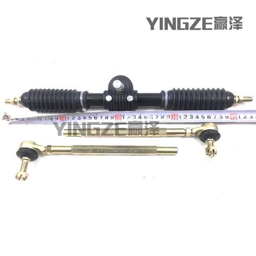 自制四轮电动车改装配件转向机 110CC卡丁车43CM方向机拉杆转向