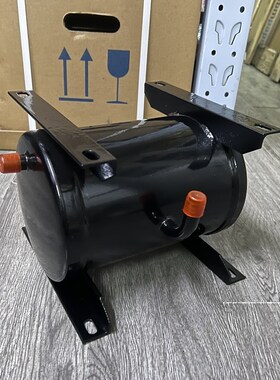 冷库卧式储液器焊口空调5匹压缩机制冷机组冷媒储液罐JHC-6黑色