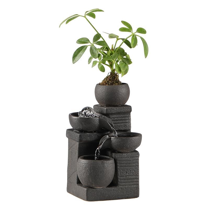 客厅景观陶瓷流水生财桌面摆件循环水装饰办公室财源滚Z滚开业送