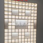 定做带灯光实木格子架茶壶架展示架壁挂展示柜博古架多宝阁格子柜