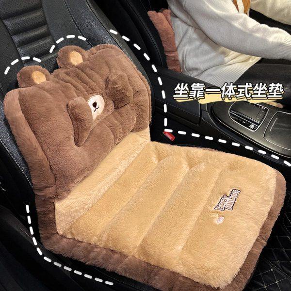 汽车坐垫冬季加绒可爱女士车用座垫腰靠一体单片增高毛绒保暖加热,汽车用品/电子/清洗/改装,通用座套/座垫,淘宝优惠券,粉丝福利购,淘宝优惠卷