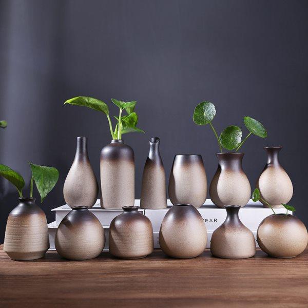 手工粗陶花器小花插水培花瓶 台湾日式家居装饰古朴花器 茶道摆件,家居饰品,花瓶,淘宝优惠券,粉丝福利购,淘宝优惠卷