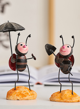 创意蚂蚁可e爱解压治愈系小摆件家居办公室桌面装饰摆设送儿童礼