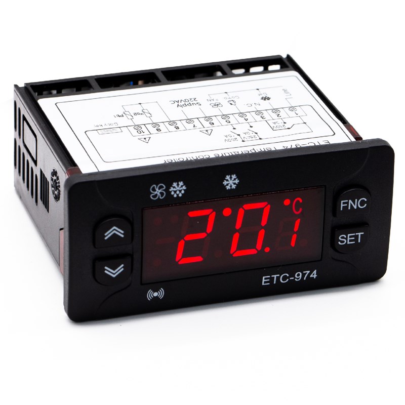 ETC-974/961/902制A冷化霜风机数显温控器双探头精准测温
