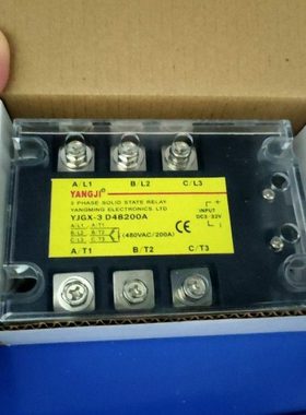 阳继YANGJI 三相交流固态继电器 YJGX-3 D48200A (480V 200A)