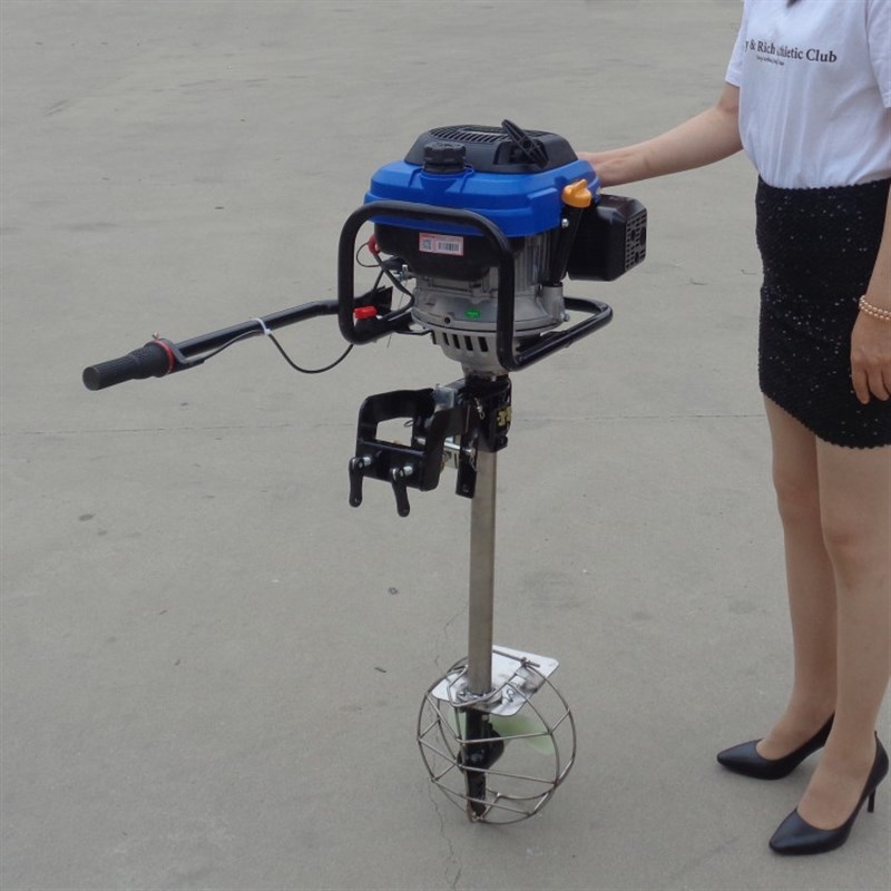 海水用小型船尾机汽油立式船用挂桨机四J冲程不锈钢舰杆舷外机厂