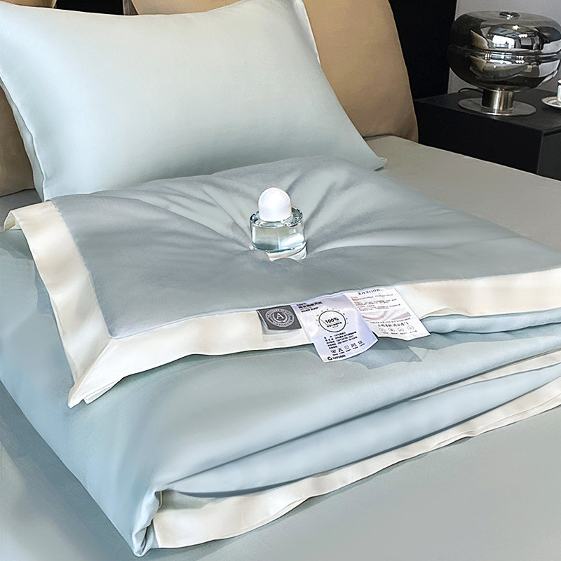 夏季100s凉感兰精天丝夏凉被夏天2D024新款空调被四件套夏被可机