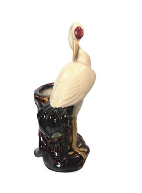 包邮石湾陶瓷公仔90家居装饰摆件送礼桌面动物鹤笔筒花插鸿运当头