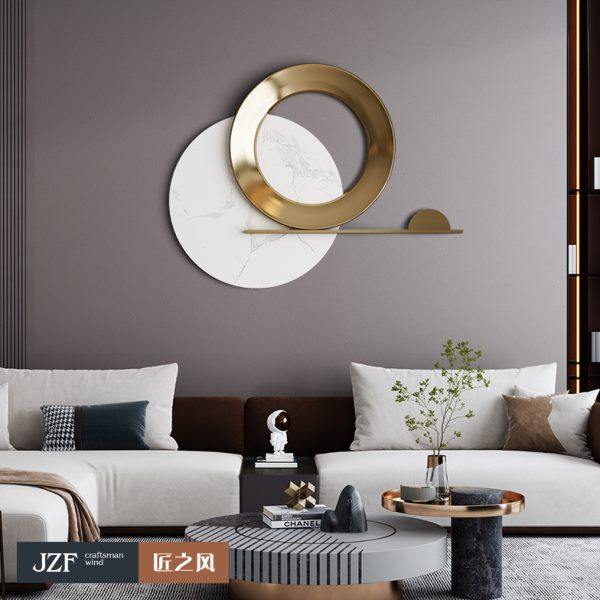 卧室床头装饰品挂件轻奢立体客厅沙发背景墙壁挂金属餐厅墙上挂饰,家居饰品,壁饰,淘宝优惠券,粉丝福利购,淘宝优惠卷