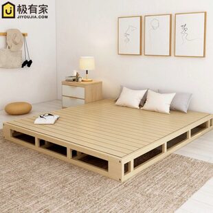 木板床实木硬床板护腰床架榻榻米排骨架地台床1.5双人1.8米排骨架
