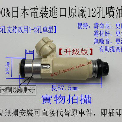 适用0.8 1.0 1.2排量单孔两孔小排量465发动机12孔喷油嘴改装