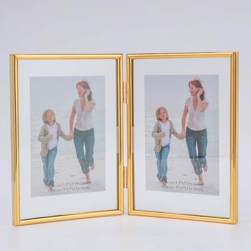 折叠双联金属透明玻璃相框8寸干花标本框结婚证摆台高清画框,家居饰品,DIY亲子装饰画,淘宝优惠券,粉丝福利购,淘宝优惠卷