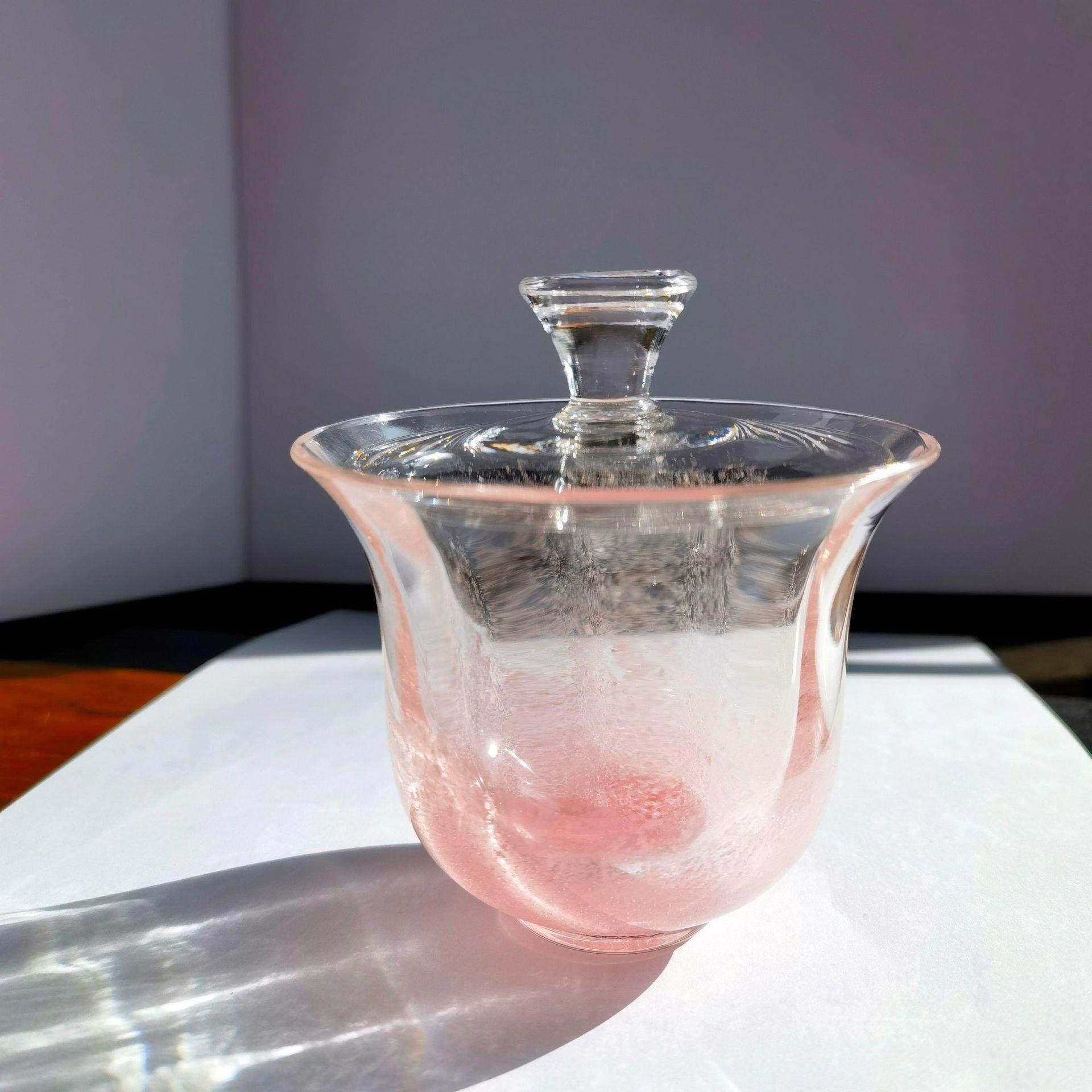 现货新款粉色盖碗茶杯玻璃泡茶碗家用水晶茶具高颜值盖碗礼盒,餐饮具,盖碗,淘宝优惠券,粉丝福利购,淘宝优惠卷