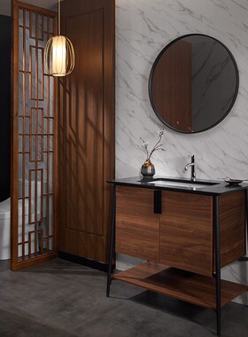 TOTO浴室柜落地式柜体拉门式新中式设计感化妆柜LDCA090MD（06）