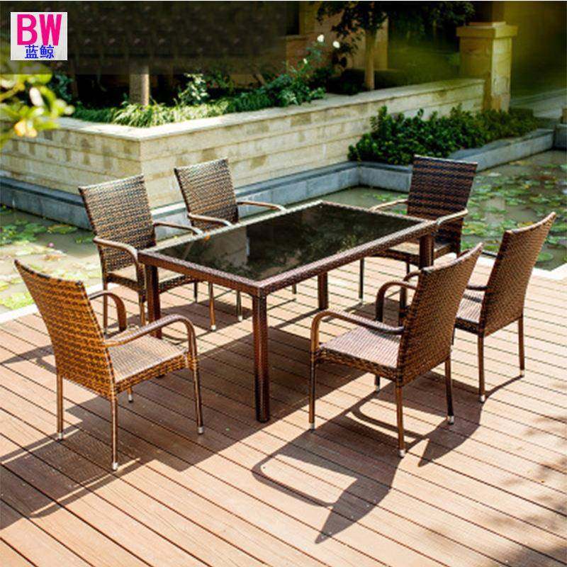 包邮户外椅庭院别墅花园台阳台编藤桌椅桌编藤编咖啡奶露茶店三五,商业/办公家具,商用藤编家具,淘宝优惠券,粉丝福利购,淘宝优惠卷