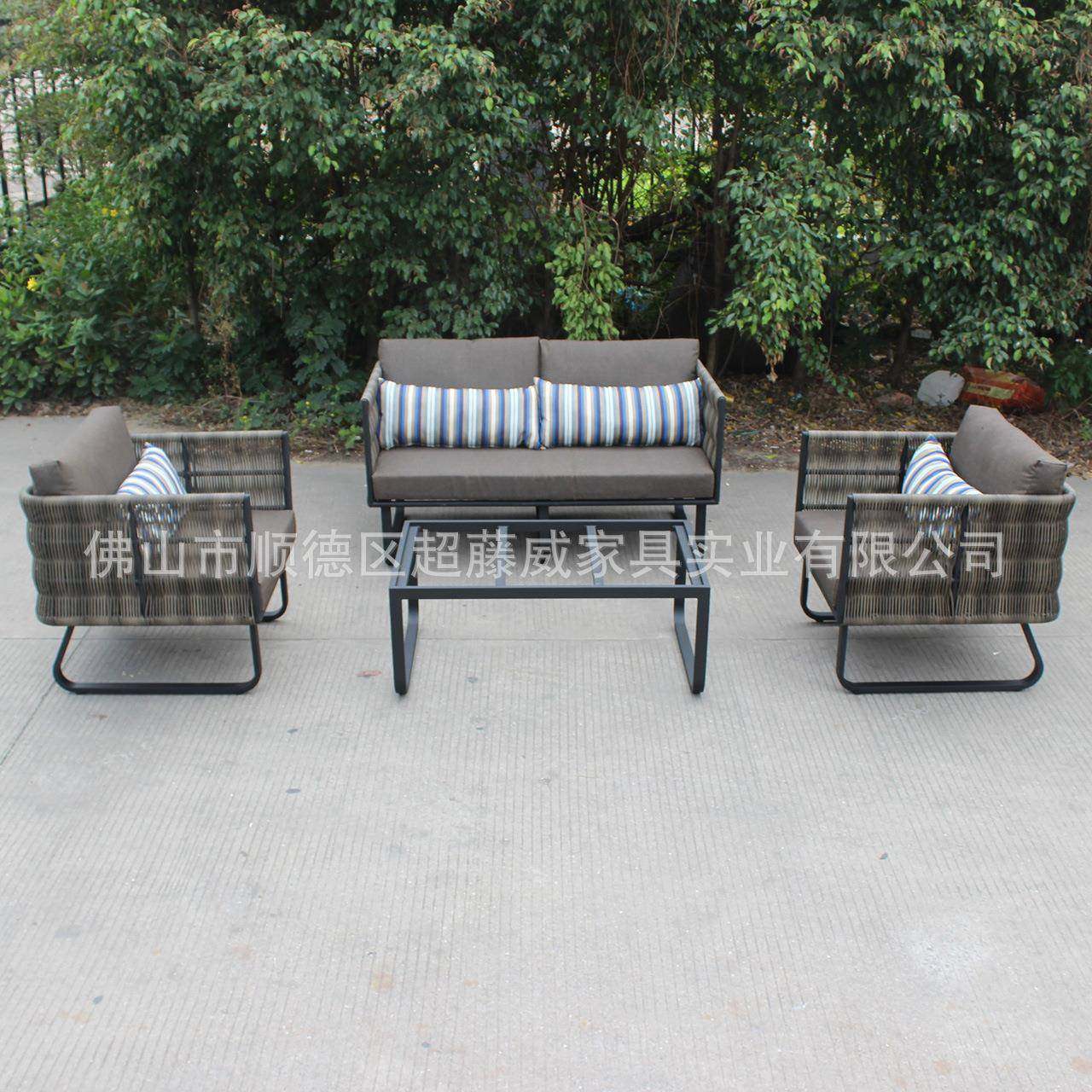 现代休休闲外藤编沙发闲藤家具户客CF1715-A厅小编户型圆藤时尚沙,商业/办公家具,商用藤编家具,淘宝优惠券,粉丝福利购,淘宝优惠卷