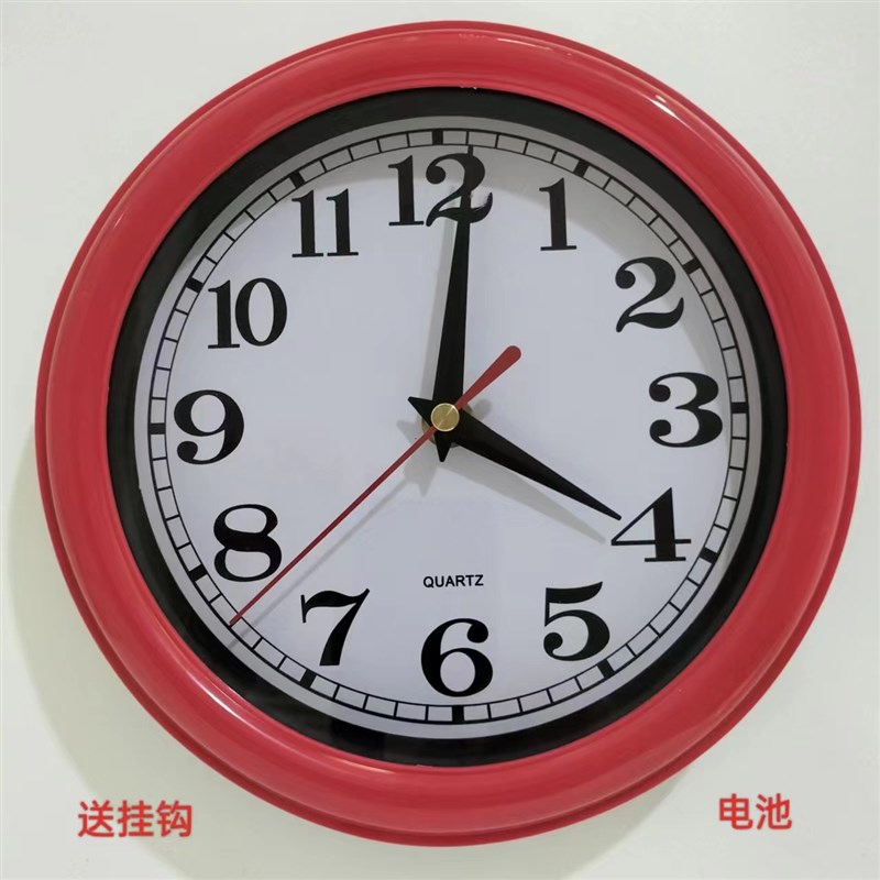 新款经典b家用跳秒款挂钟创意简约客厅时钟表挂墙钟现代省电石英