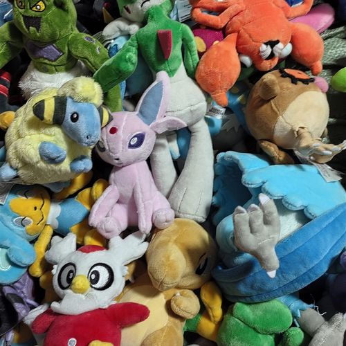 58包邮孤品可梦pokemon fLit金银毛绒公仔玩偶