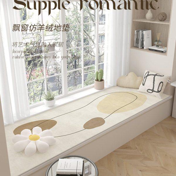 仿羊绒奶油风飘窗垫窗台垫轻奢高级2024新款定制卧室阳台榻榻米垫,居家布艺,飘窗垫,淘宝优惠券,粉丝福利购,淘宝优惠卷