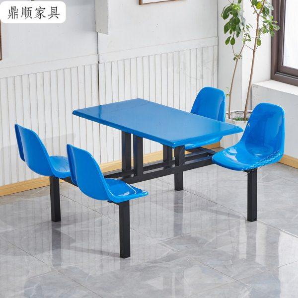 公司工厂员工食堂餐桌椅4人学校饭堂连体餐桌学生餐厅餐桌椅组合,住宅家具,不锈钢/PVC餐桌,淘宝优惠券,粉丝福利购,淘宝优惠卷
