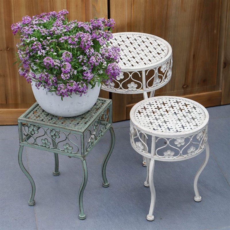 户外庭院铁艺花架凳客厅r落地多层置物架室内阳台绿萝花盆托架底