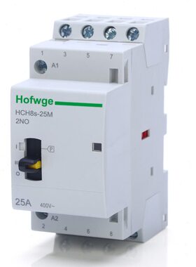 家用接触器带手动 HCH8s-25M 4NO 2NO2NC 24V 110V230V微型接触器