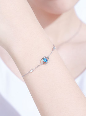 18k金四叶草手链女202t0新款ins小众设计首饰高级感轻奢简约手饰