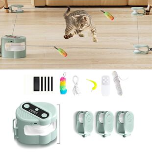 可充电智能猫咪玩具逗猫逗狗神器猫咪追逐狩猎玩具可调速猫跑道