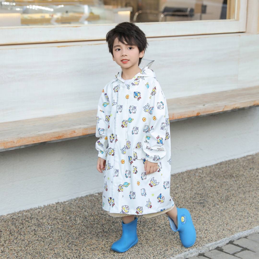 ?高品质儿童雨衣 带书包位男女宝宝幼儿连体长款防水防风速干雨