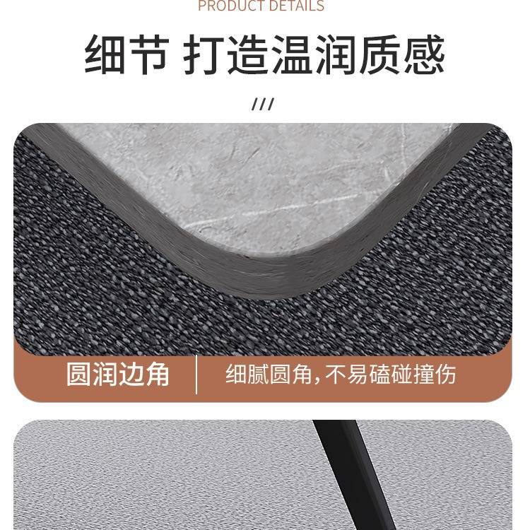 茶几客厅家用简约现代办公室沙发茶几桌轻奢简易小户型岩板色茶几
