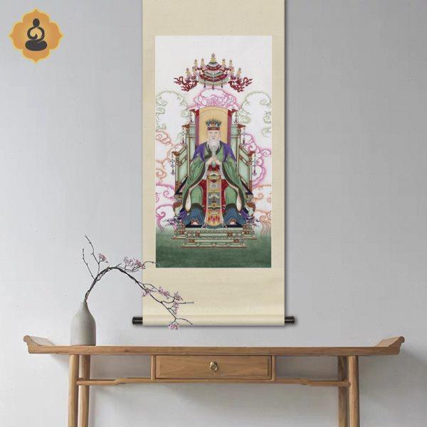 工笔人物画东王公木公东华帝君扶桑大帝画像中式画轴卷轴画框挂画,家居饰品,国画,淘宝优惠券,粉丝福利购,淘宝优惠卷
