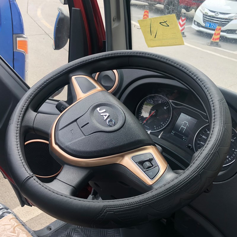 江淮新骏铃A8真皮把套帅铃康铃威铃K6m6运多多N1N5N6Y货车方向盘