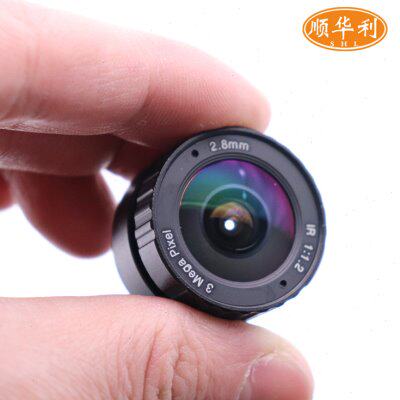 300万像素2.8MM定焦镜头1/3靶面工业相机CS镜头广角大靶面90度