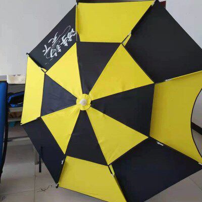 钓鱼伞大钓伞万向可调节厚实黑胶双层强韧风雨防直晒遮阳渔具