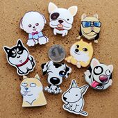 9款 9粒亚克力狗狗名犬按钉工字彩色钉子创意软木大头图钉可钉墙钉