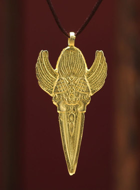 大鹏金翅鸟纯铜吊l坠女随身创意挂坠男项链十字杵大鹏鸟福牌装饰