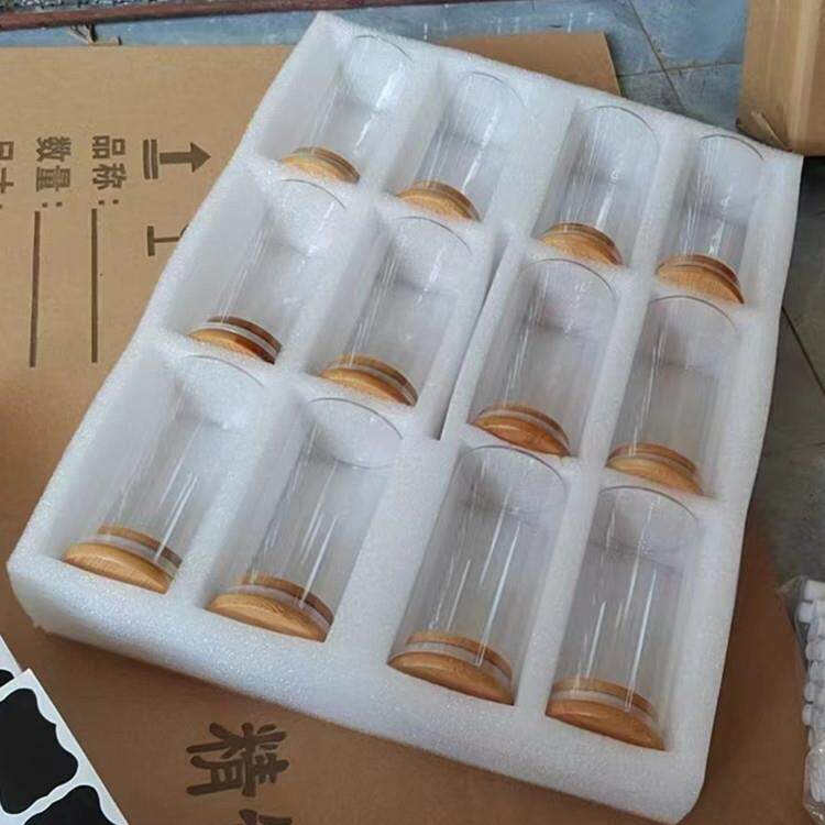 厂家供应玻璃储物罐套装组合十二件套调料罐玻璃密封罐储蓄罐竹盖