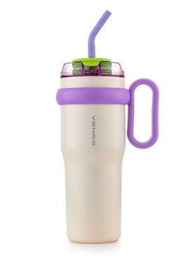 菲驰霸饮炫彩保温杯FC256-1200白紫色