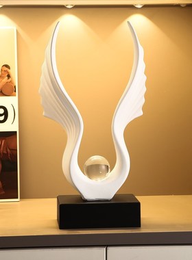 轻奢高档桌面玄关摆件家u居客厅酒柜电视柜装饰品办公室摆设乔迁