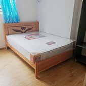 1.2米单人 送床板 1.5米双人 深圳实木床 板床 单层木床架 包邮