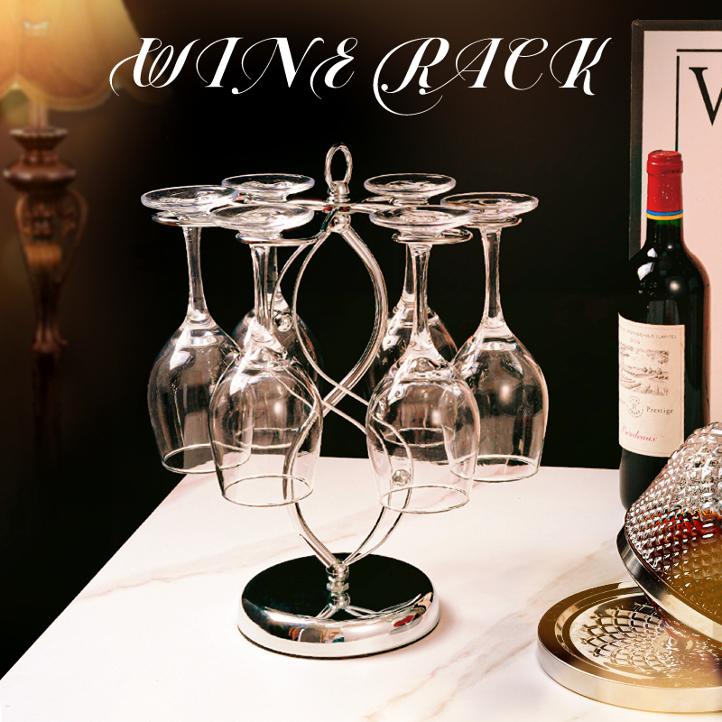 高档轻奢红酒杯架高级感酒柜摆件餐厅边柜高脚杯醒酒器.家居装饰 - 封面