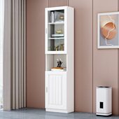 实木简约家用置物墙角柜组合书柜