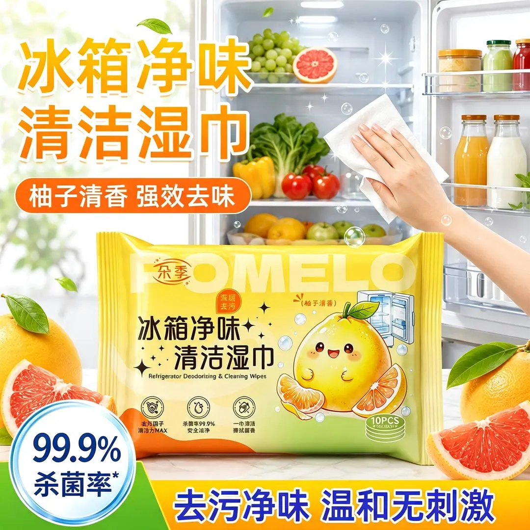 朵季冰箱净味清洁湿巾强力去污