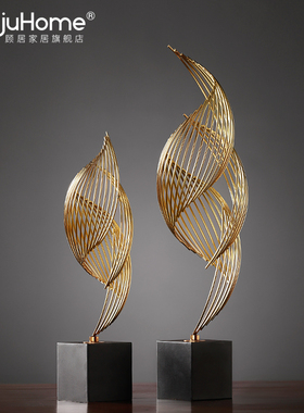 现代简约轻奢客厅创意摆件样板间电视柜酒柜家居X软装饰品摆设