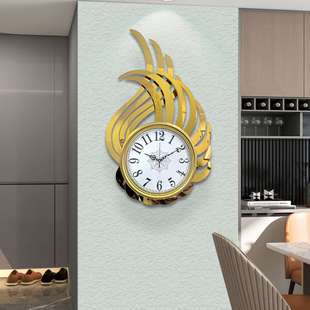 创意铁艺挂钟客厅玄关墙面装 饰钟表家用餐厅书房厨房静音时钟厂家
