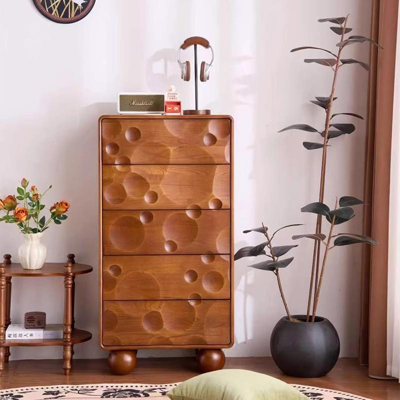 全实木斗柜玄关卧室柜子储物柜收纳五斗柜整装简约现代中式实木柜