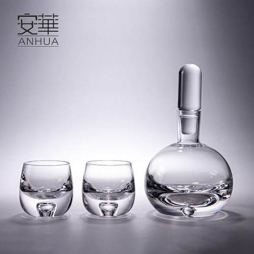 安华高端艺术玻璃酒具酒杯套装高级醒酒器分酒壶酒杯家用现货