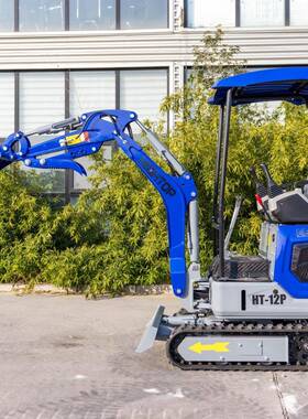 多功能挖掘机厂家 HT12型果园农场挖沟机 建筑工程用小钩机 出口